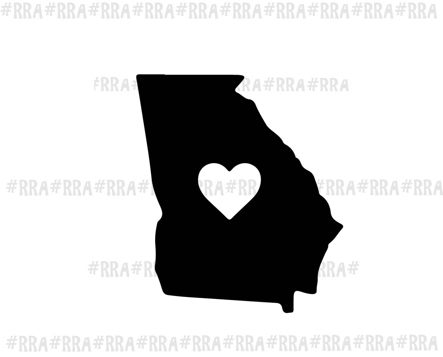 Love My State 3.5" White Vinyl Decal
