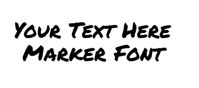 Custom text Marker Font