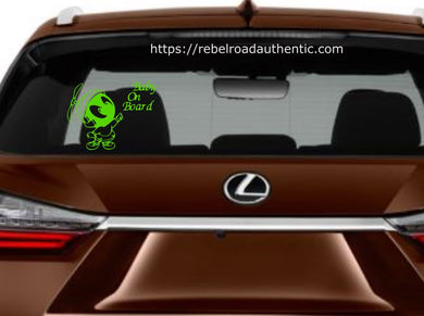 Marvin the Martian baby on board vinyl decal
