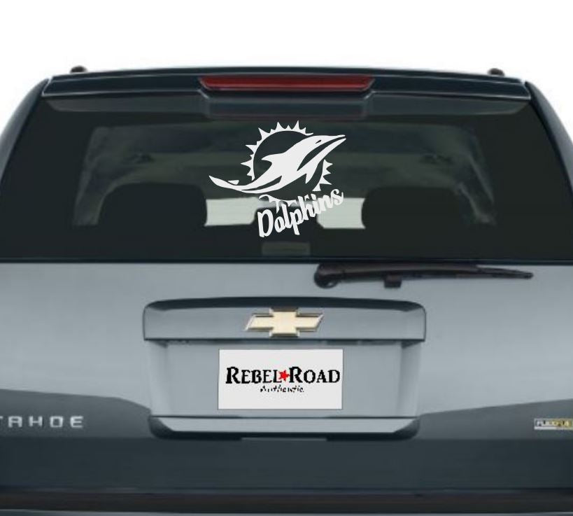 Miami Dolphins signature vinyl decal