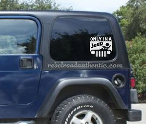 What Happens In A Jeep Vinyl Decal