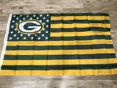 Green Bay Packer America Flag 3x5