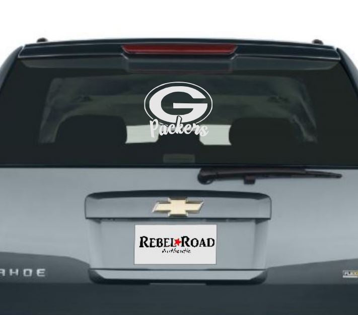 Green Bay Packers signature vinyl decal – Rebel Road Authentic