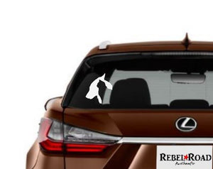 Dog & Cat double silhouette Vinyl Decal