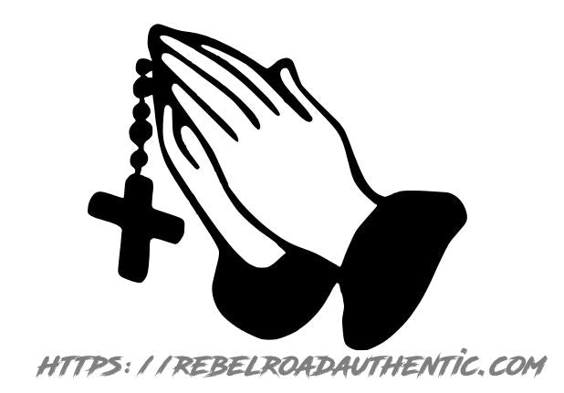 Praying Hands Vinyl Decal