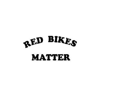 Red Bikes Matter Vinyl Decal