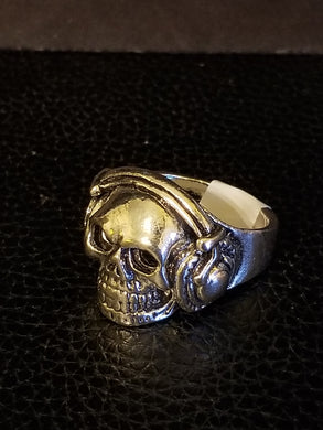 Rocking Skull Biker/Punk Ring Size 10