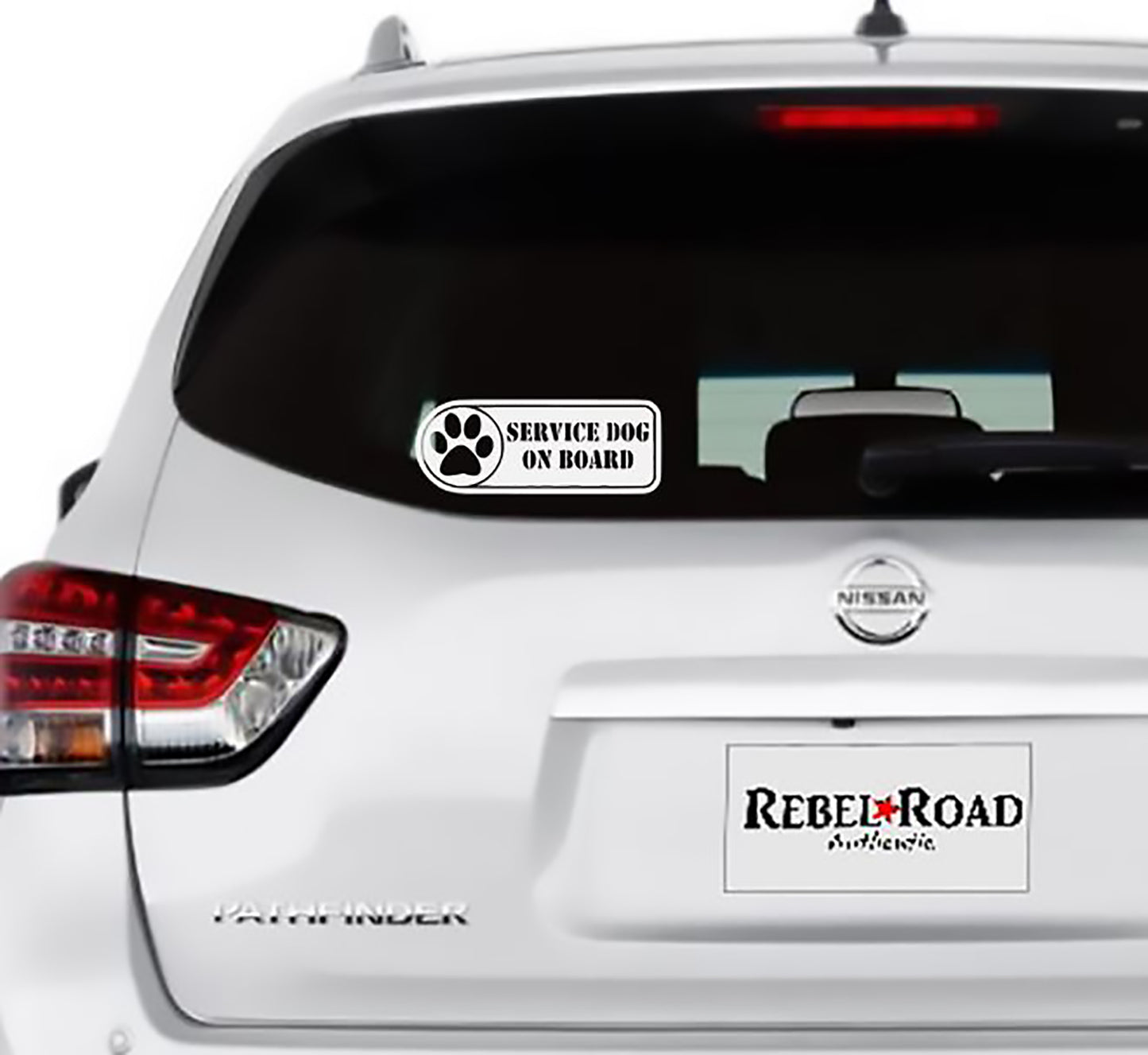 Service dog on board vinyl decal
