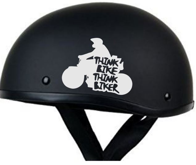Think Biker Vinyl Decal