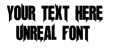 Custom text Unreal Font