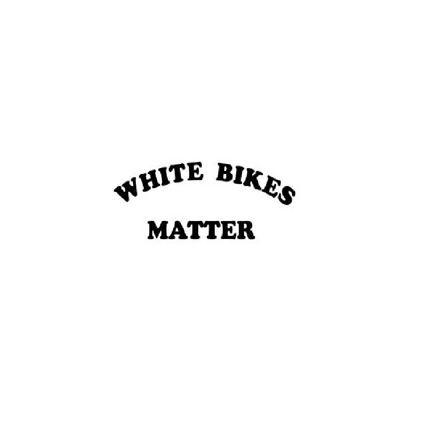 White Bikes Matter Vinyl Decal