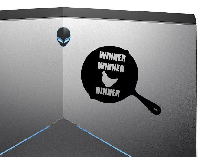 Winner Winner Chicken Dinner Pan Vinyl Decal