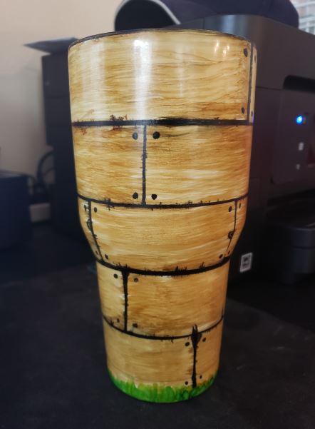 Wood Plank 30oz Insulated Steel Tumbler