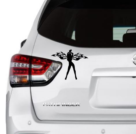 Fire Wing Angel Vinyl Decal