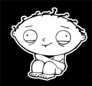 Family Guy Stewie Vinyl Decal