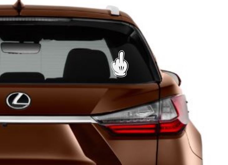 Mickey Middle 4" Finger Vinyl Decal