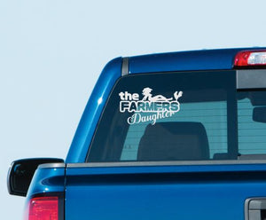 The Farmers Daughter 8" White Vinyl Decal